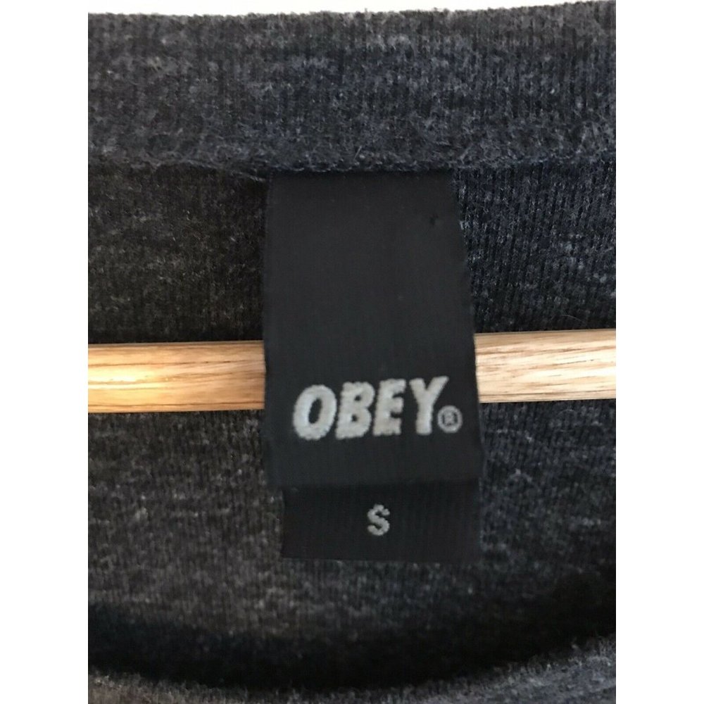 Obey OG Women's Size S Small Gray Long Sleeve Shirt - Picture 3 of 5